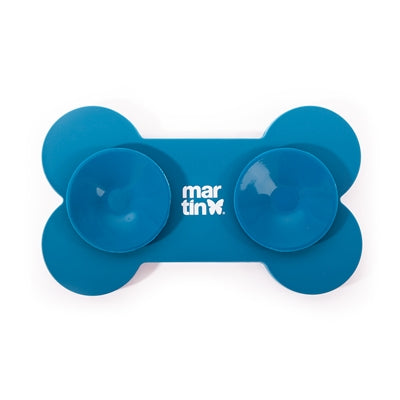 Martin lécher os mat avec ventouses silicone bleu