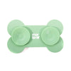 Martin lécher os mat avec ventouses silicone vert