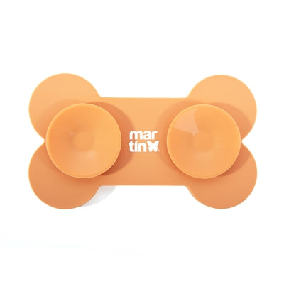 Martin lécher os mat avec ventouses silicone jaune