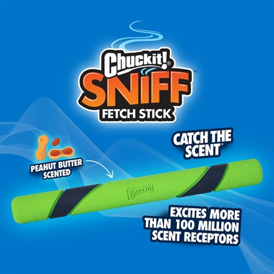 Chuckit sniff fetch stick parfum de beurre de cacahuète