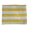 Tapis rafraîchissant Croci rayé double face bleu jaune blanc