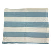 Tapis rafraîchissant Croci rayé double face bleu jaune blanc