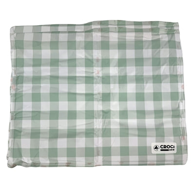 Tapis rafraîchissant Croci double face imprimé cerise à carreaux