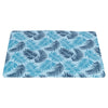 Tapis rafraîchissant Trixie avec imprimé feuilles de palmier bleu clair