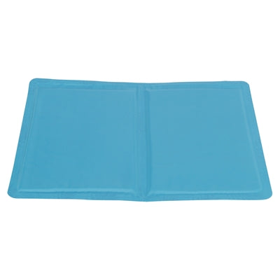 Tapis rafraîchissant Trixie avec imprimé feuilles de palmier bleu clair