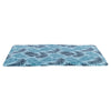 Tapis rafraîchissant Trixie avec imprimé feuilles de palmier bleu clair