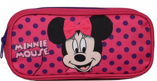 Jim jam trousse minnie mouse disney pen case 23x7x10 cm 1 compartiment avec fermeture éclair