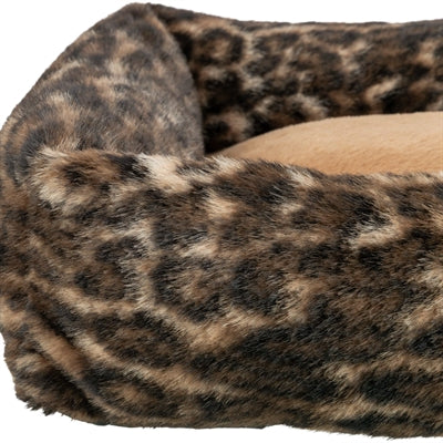 Trixie lit pour chien Leo angulaire imprimé léopard marron