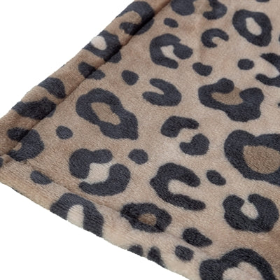 Trixie couverture pour chien leo peluche douce imprimé léopard marron