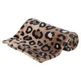 Trixie couverture pour chien leo peluche douce imprimé léopard marron - afbeelding 1