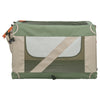 Trixie chenil banc confortable panier de voyage en tissu vert olive beige