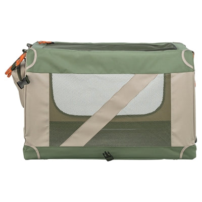 Trixie chenil banc confortable panier de voyage en tissu vert olive beige