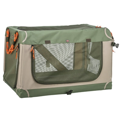 Trixie chenil banc confortable panier de voyage en tissu vert olive beige