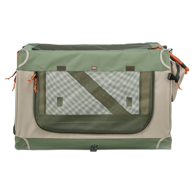 Trixie chenil banc confortable panier de voyage en tissu vert olive beige