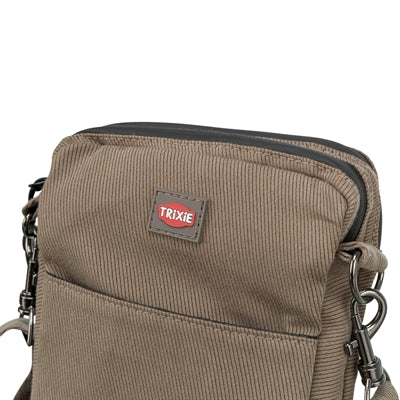 Trixie sac à goûter aspect velours côtelé polyester marron
