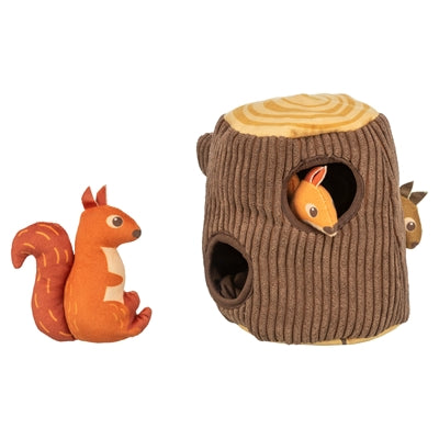 Souche d'arbre Trixie avec écureuil
