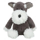 Trixie chien avec moustache en peluche gris