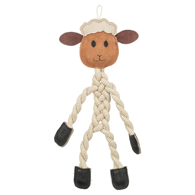 Corde de mouton Trixie avec cuir marron