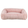 Trixie lit pour chien lonni angulaire velours côtelé rose
