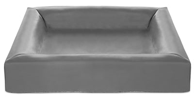 Bia lit artificiel en cuir couverture de chien panier de chien gris