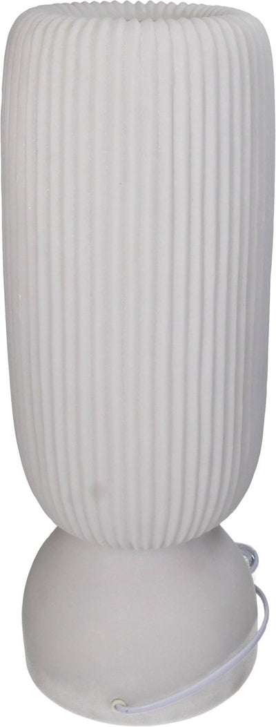 Lampe de table collection HD grès ivoire 16,5x16,5x44,6cm