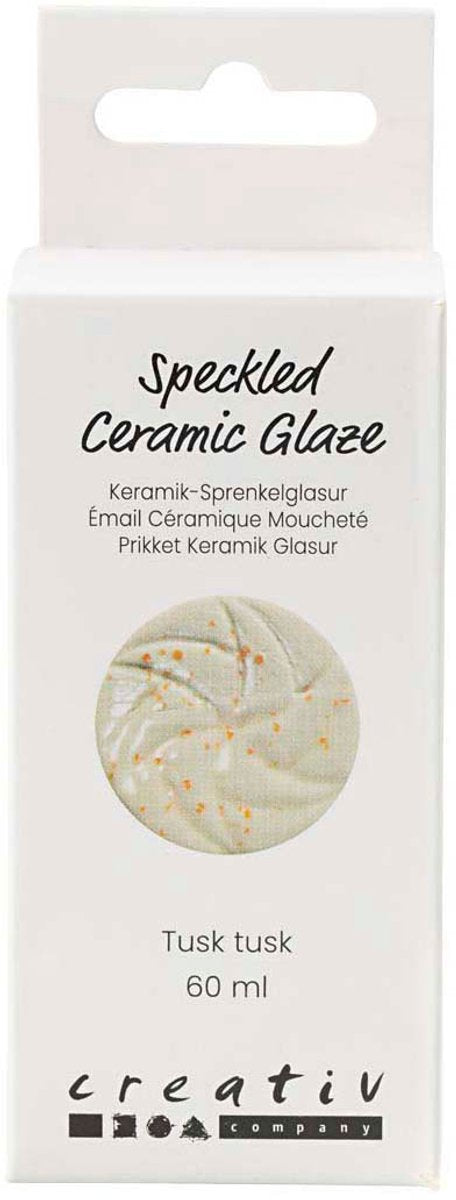 Creativ company vernis céramique moucheté, 999-1060 °c, opaque, défense de défense, 60 ml 1 flacon