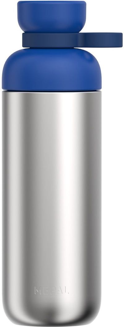 Mepal Gourde en acier inoxydable Vita - 700 ml - 2 ouvertures pour un confort de consommation supplémentaire - Gourde en acier inoxydable - Bleu vif