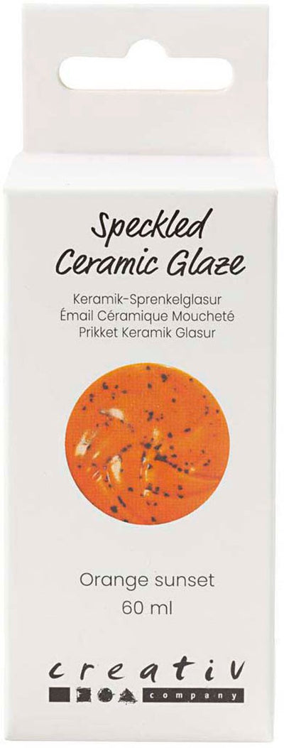 Creativ company vernis céramique moucheté 999-1060 c soleil orange opaque - 60ml