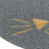 Trixie tapis de litière pour chat tête de chat PVC gris clair