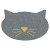 Trixie tapis de litière pour chat tête de chat PVC gris clair
