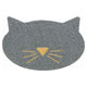Trixie tapis de litière pour chat tête de chat PVC gris clair