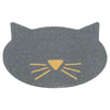 Trixie tapis de litière pour chat tête de chat PVC gris clair