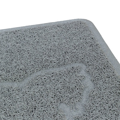 Trixie tapis de litière pour chat silhouette de chat PVC gris clair