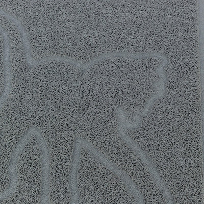 Trixie tapis de litière pour chat silhouette de chat PVC gris clair
