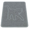 Trixie tapis de litière pour chat silhouette de chat PVC gris clair