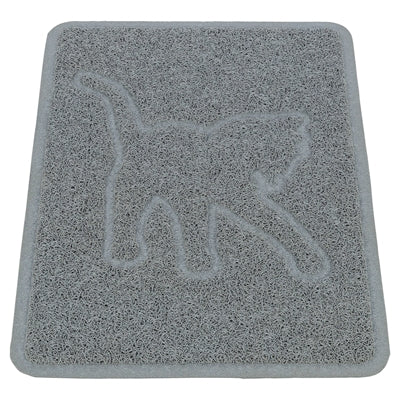 Trixie tapis de litière pour chat silhouette de chat PVC gris clair