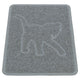 Trixie tapis de litière pour chat silhouette de chat PVC gris clair