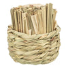 Trixie panier herbe avec foin feuilles de maïs bâtons en bois