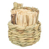 Trixie panier herbe avec foin feuilles de maïs bâtons en bois