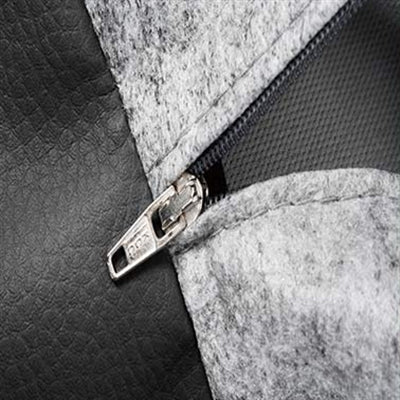 Bia lit artificiel en cuir couverture de chien panier noir