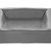 Bia lit artificiel en cuir couverture de chien panier de chien gris