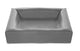 Bia lit artificiel en cuir couverture de chien panier de chien gris