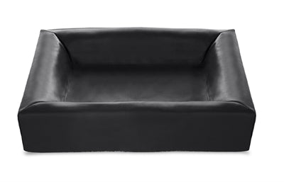 Housse de panier pour chien en cuir artificiel Bia bed noir