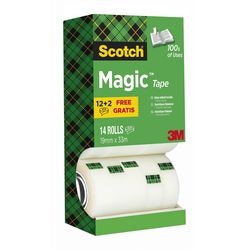 Ruban adhésif scotch magic 19mmx33m transp