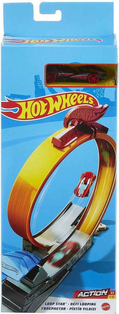 Ensemble de jeu d'étoiles en boucle d'action Hot Wheels - extension - pièces de piste - boucle