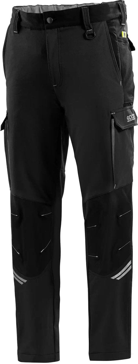 Sparco pantalon de travail tech oregon - noir - vert - xl