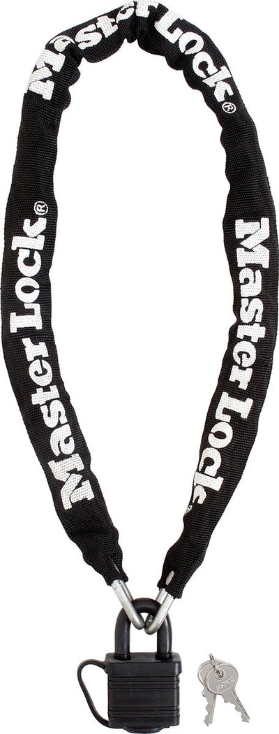 Antivol à chaîne Masterlock - cadenas - cadenas à chaîne avec cadenas - 90 cm - 8390dpro