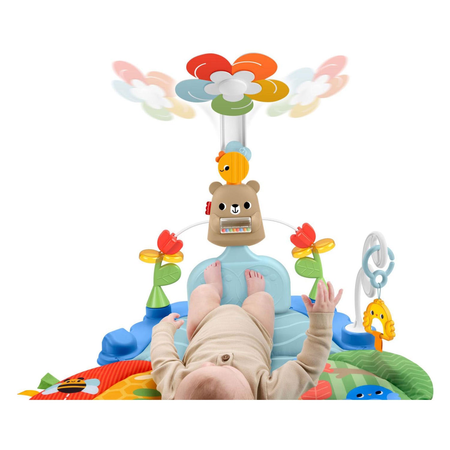 Tapis d'activité 3 en 1 pour escaliers et balançoires Fisher-Price