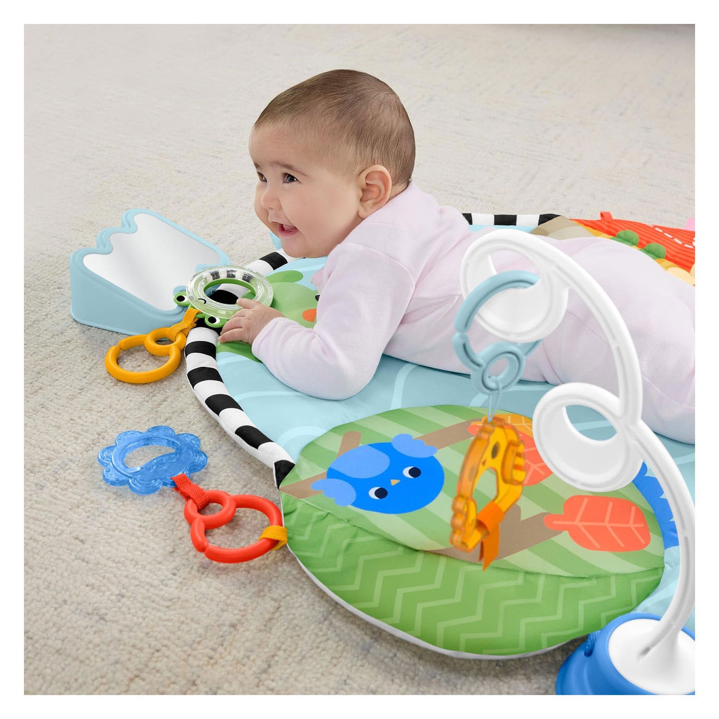 Tapis d'activité 3 en 1 pour escaliers et balançoires Fisher-Price