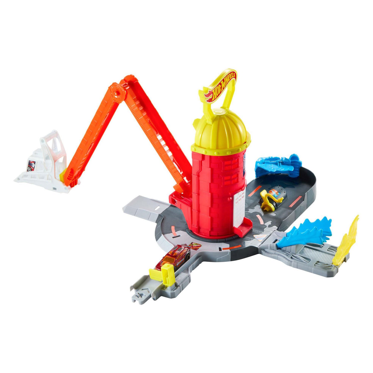 Hot Wheels City Super Rescue Caserne de pompiers et voiture jouet